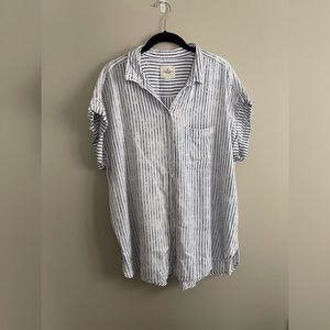 Striped Button-down Shirt